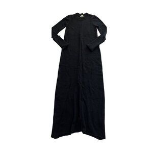 House of Dagmar Carla Sweater Maxi Dress in Navy